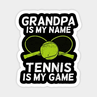 Tennis Grandpa Grandfather Gift Magnet