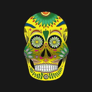 Day Of The Dead Colorful Sugar Skull T-Shirt