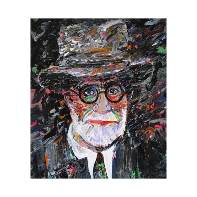 SIGMUND FREUD acrylic portrait by lautir