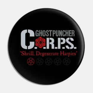 Ghostpuncher Corps - Shrill, Degenerate Harpies Pin