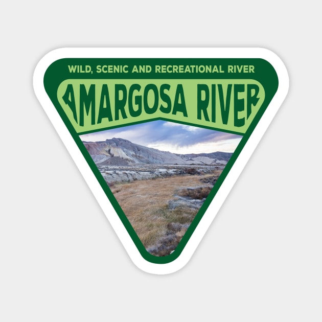 Amargosa River Wild, Scenic and Recreational River photo triangle Magnet by nylebuss