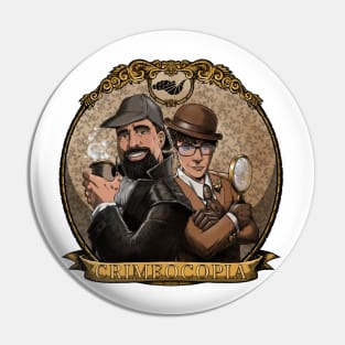 Holmes Watson Full Color Pin