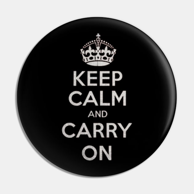 Keep Calm and Carry On Pin by TshirtMA