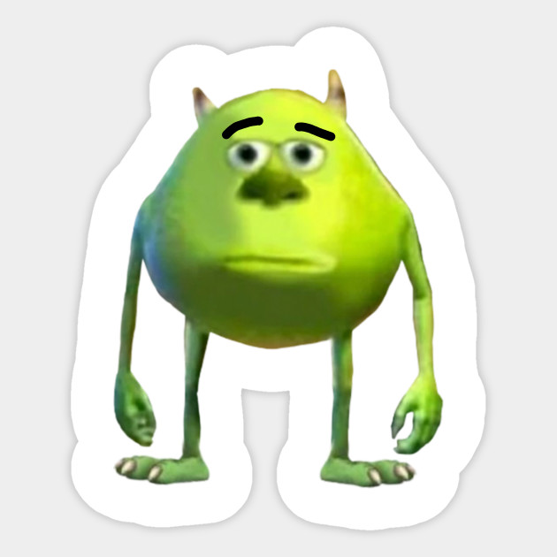 Funny Mike Wazowski Mike Wazowski Sticker Teepublic Au