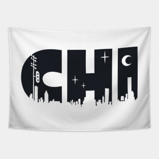 Chi Cityscape Letters Tapestry