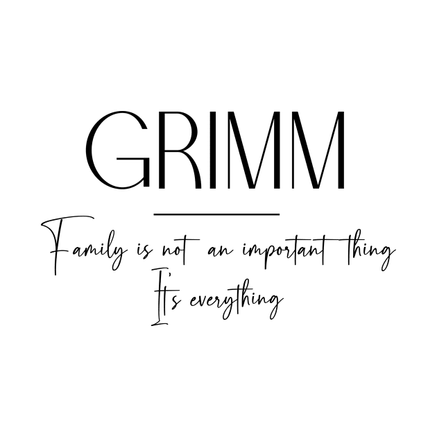 Grimm Family, Grimm Name, Grimm Middle Name by Rashmicheal