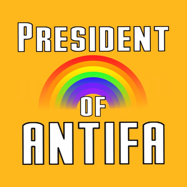 President of ANTIFA rainbow by Madblaqueer