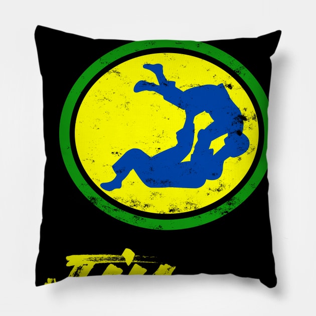 Brazilian Jiu Jitsu bjj grappling gift Pillow by Lomitasu