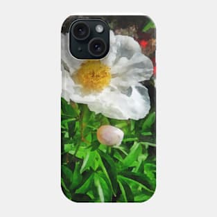 Two White Poppies Phone Case