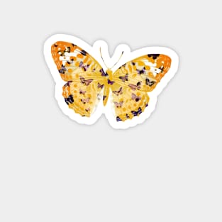 Butterflies on Yellow Background Magnet