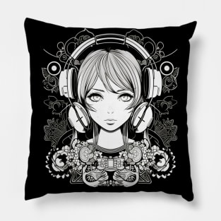 Cute Kawaii Girl Pillow