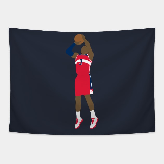 Bradley Beal Jumpshot Tapestry by xRatTrapTeesx