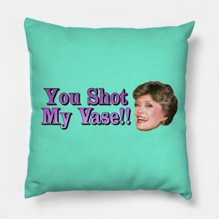 You Shot My Vase!! Pillow