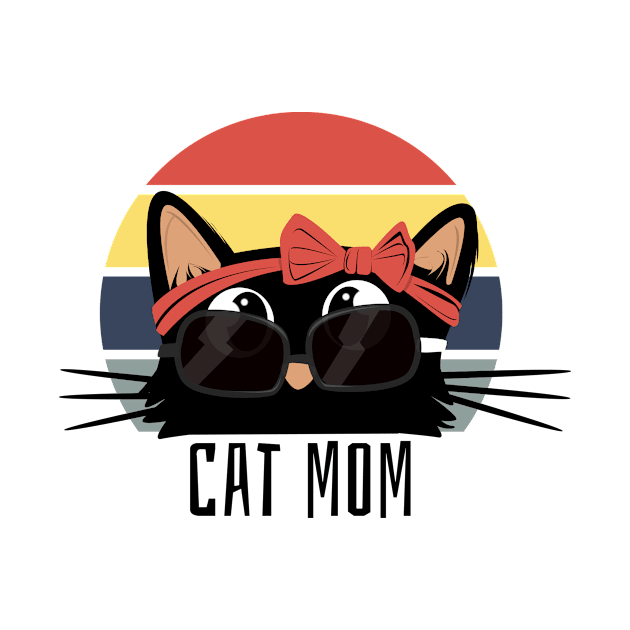 Funny cat mom by Rishirt