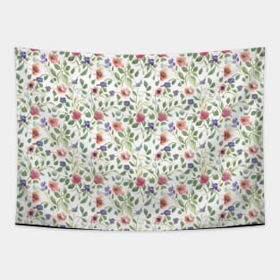 Floral Pattern Heliotrope Flowers Tapestry