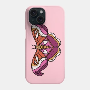 lesbian moth Phone Case