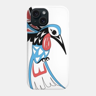 Indigenous Hummingbird (Nenookaasi) Blue Phone Case