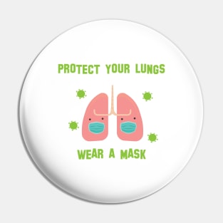 Wear a Mask Pin