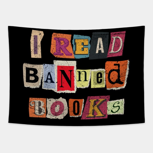 I Read Banned Books Tapestry by All-About-Words