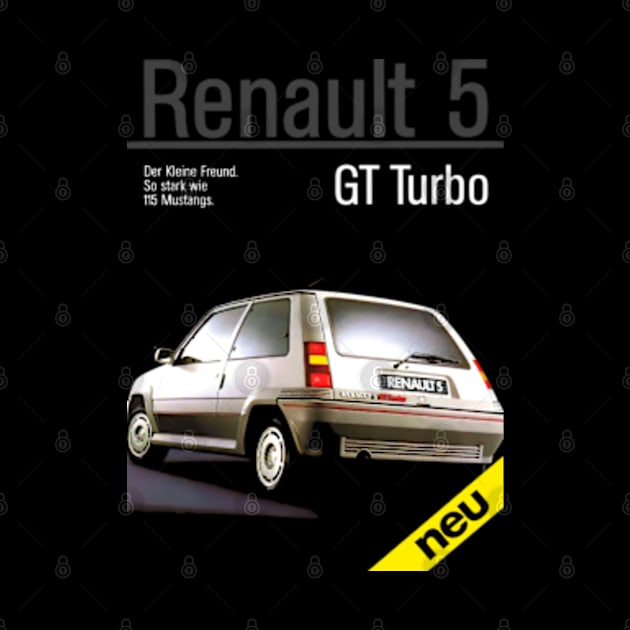 RENAULT 5 TURBO - German brochure by Throwback Motors