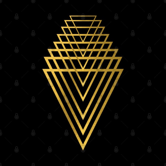 Cool golden Geometry design by Purrfect