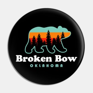 Broken Bow Oklahoma Lake Outdoors Bear Pin