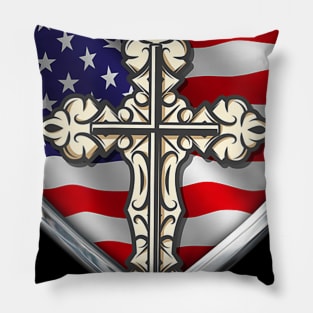 Heart Veterans day Pillow