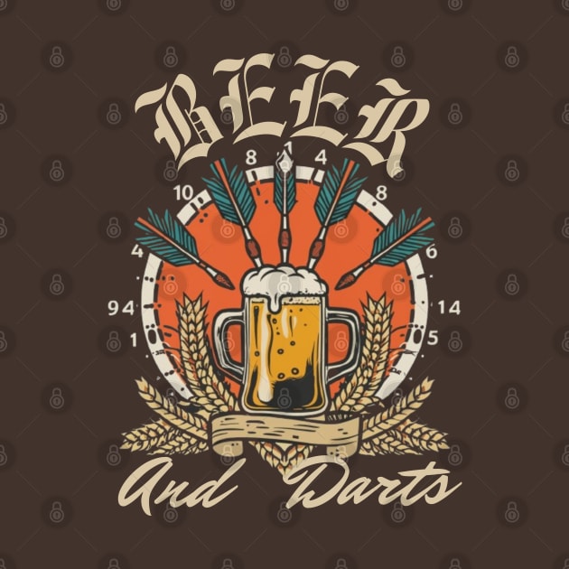 Darts & Beer by LionKingShirts