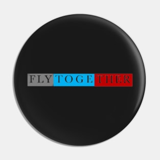 Fly Together T-Shirt Design Pin