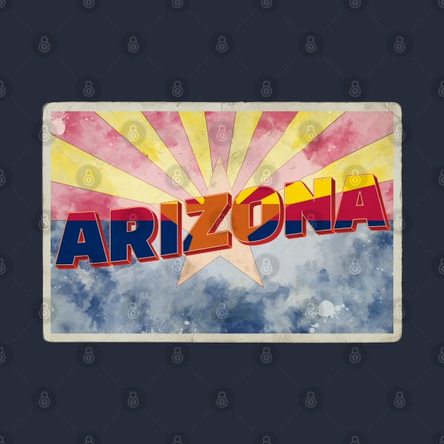 Arizona vintage style retro souvenir by DesignerPropo