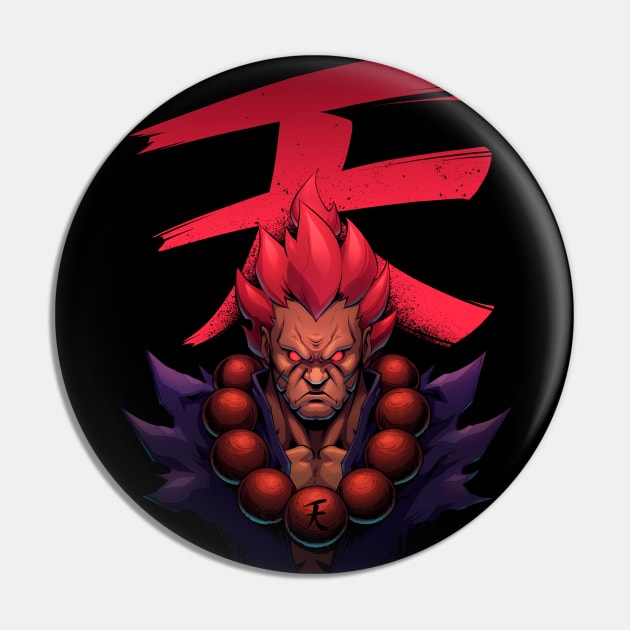 The Raging Demon Pin by AzuraStudio