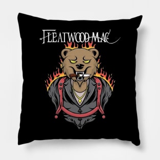 Bear wood mac Pillow