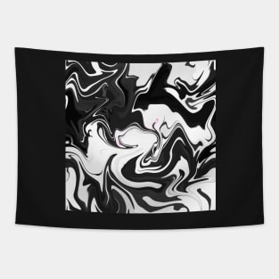 BW Liquid Pattern Tapestry