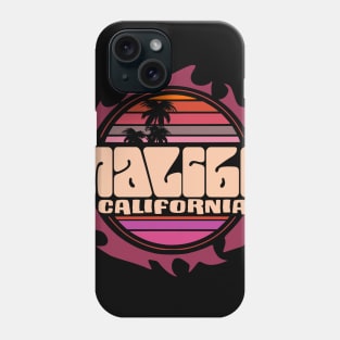 Malibu beach california vintage retro sun Phone Case