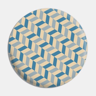 Herringbone scandi pattern in pastel blue and beige Pin