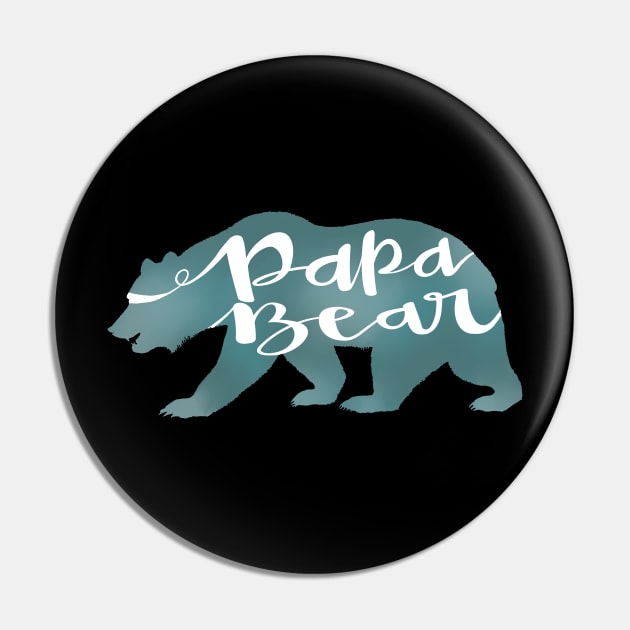 Papa Bear on Black Pin by Adaba