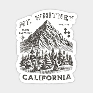 Mount Whitney California Magnet