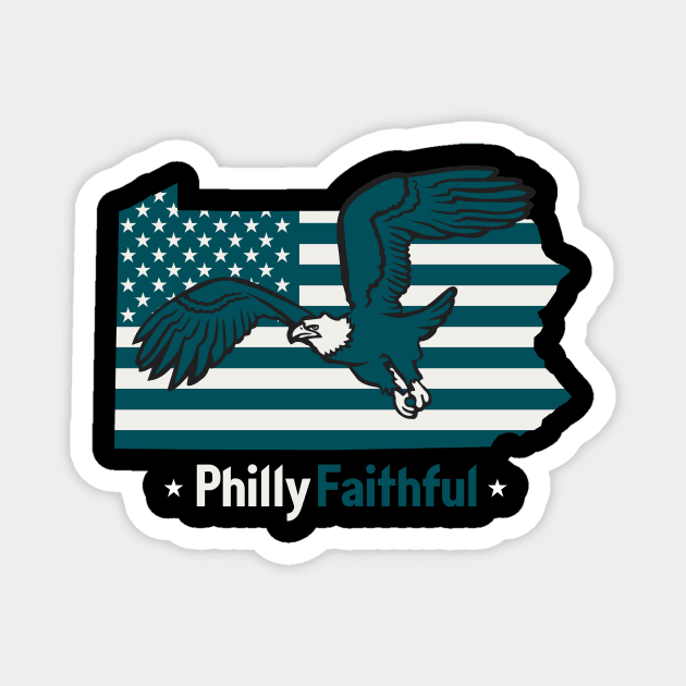 Philly Faithful Philadelphia eagles Magnet by stayfrostybro