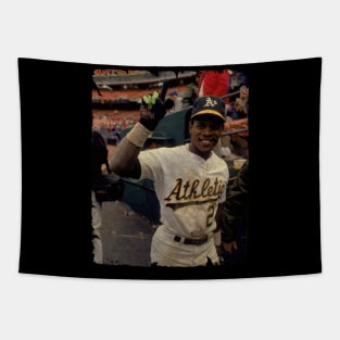 Rickey Henderson in Oakland Athletics, 1990 Tapestry