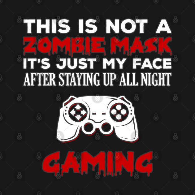 Zombie Gamer Sarcastic Halloween by DeesDeesigns