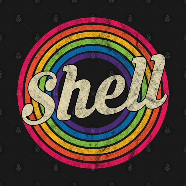 Shell - Retro Rainbow Faded-Style by MaydenArt