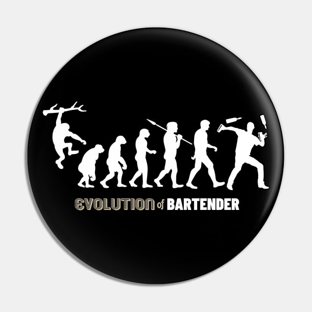 Evolution Of Bartender Pin by ThyShirtProject - Affiliate