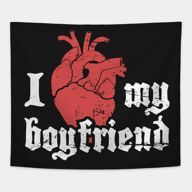 I Love My Boyfriend | Cute Punk Rock Design