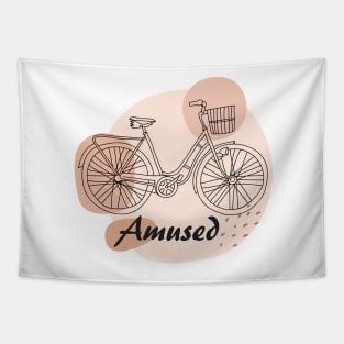 Abstract bicycle art, inspirational meanings Tapestry