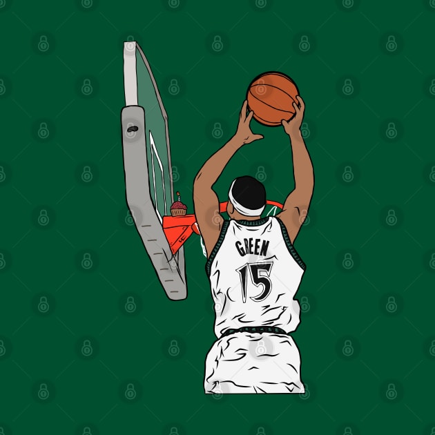 Gerald Green Blows Out The Candle Dunk by rattraptees