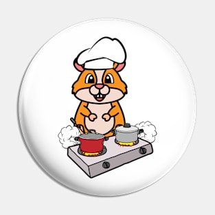 Cute Hamster is cooking Pin