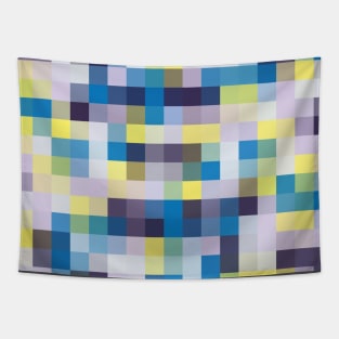 Mosaic of Lavender & Yellow Colors Tapestry