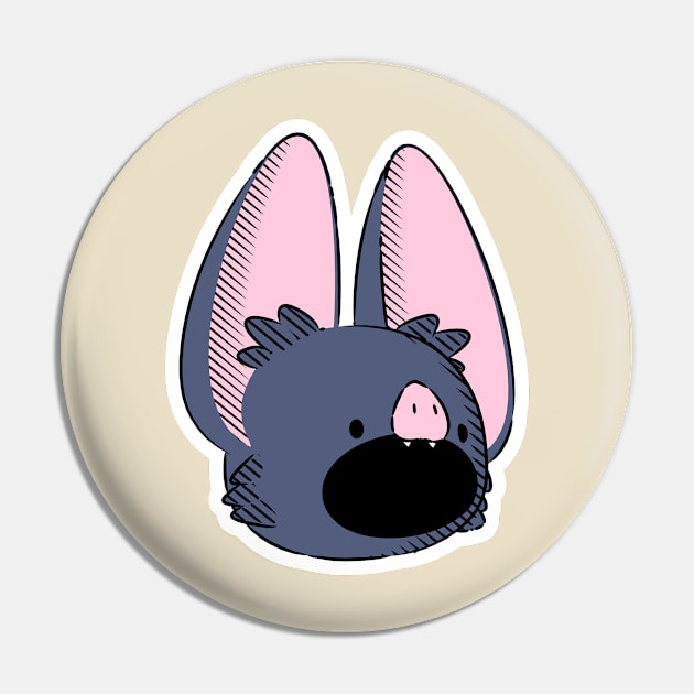 Screaming Bat Pin by naturalhabitatshorts