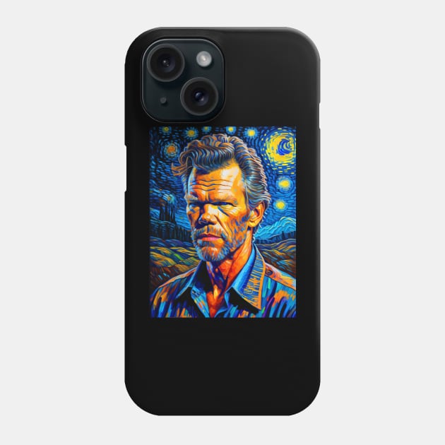 Randy Travis in starry night Phone Case by FUN GOGH