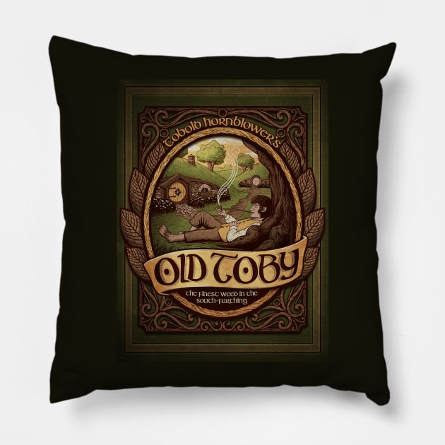 Old Toby (Poster) Pillow by CoryFreemanDesign